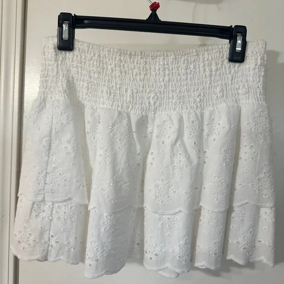White Eyelet Women's Skirt - Picture 3 of 6